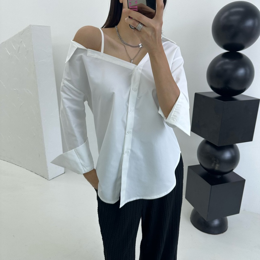 MABEL-Q直郵韓國代購㊣女裝新品人氣推薦熱賣休閑襯衫蕾絲衫SOUIT by mabel-Q襯衫/蕾絲衫