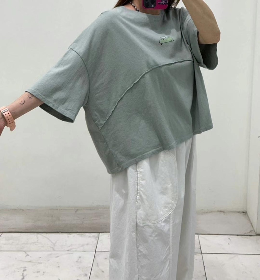 ZACCU韓國直郵㊣東大門實拍女裝新品休閑推薦時尚熱賣人氣T恤ZACCUT恤