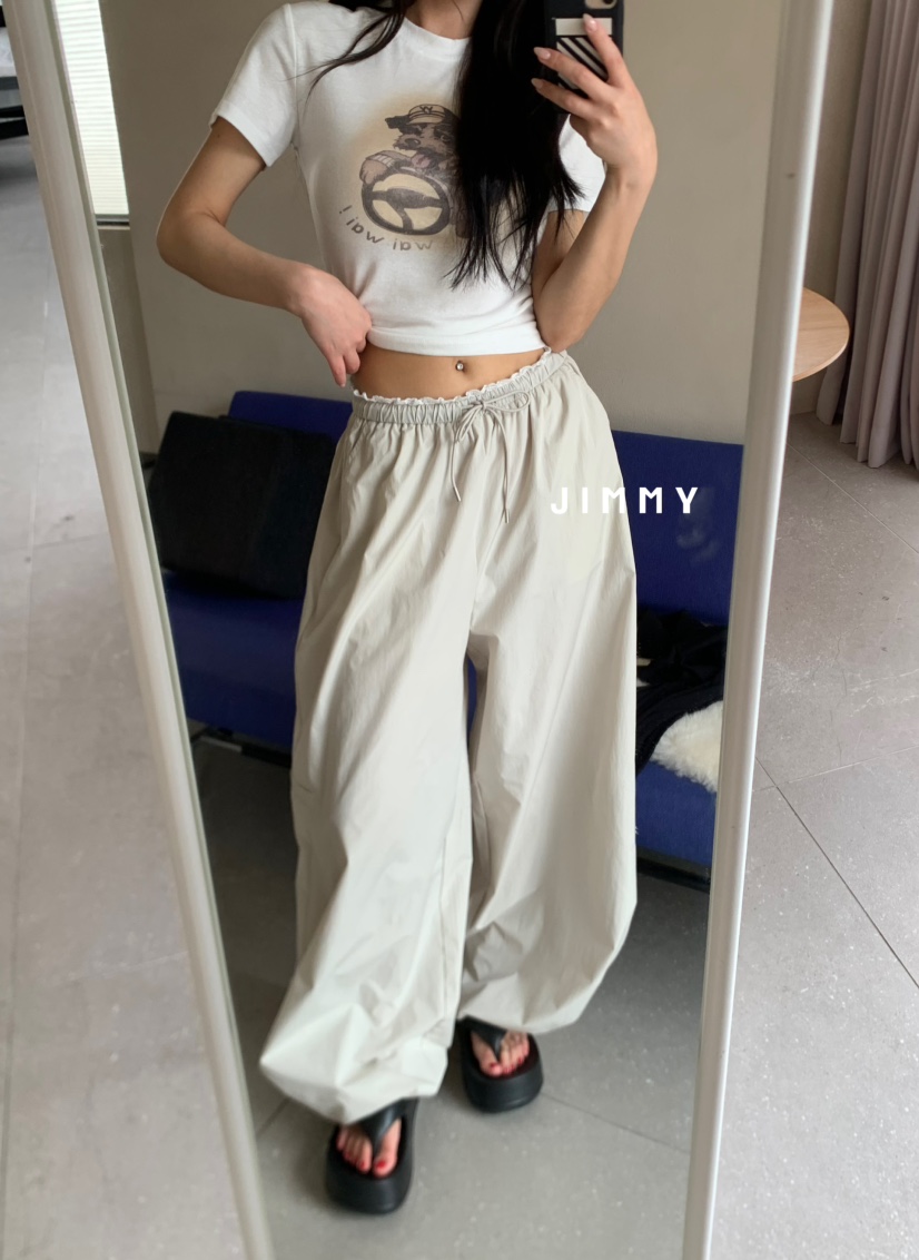 JIMMY韓國直郵㊣東大門實拍女裝新品熱賣休閑時尚人氣休閑褲JIMMY/REMAKE休閑褲