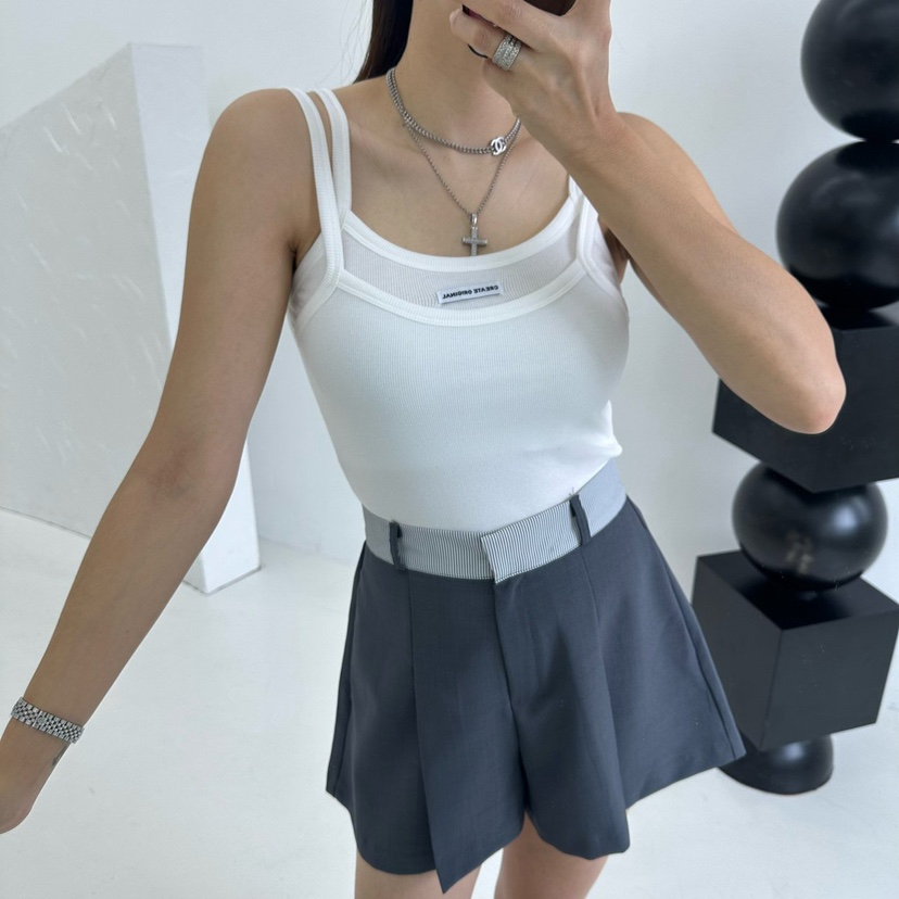 MABEL-Q韓國直郵㊣女裝新款時尚熱賣25春夏推薦人氣吊帶背心SOUIT by mabel-Q吊帶/背心