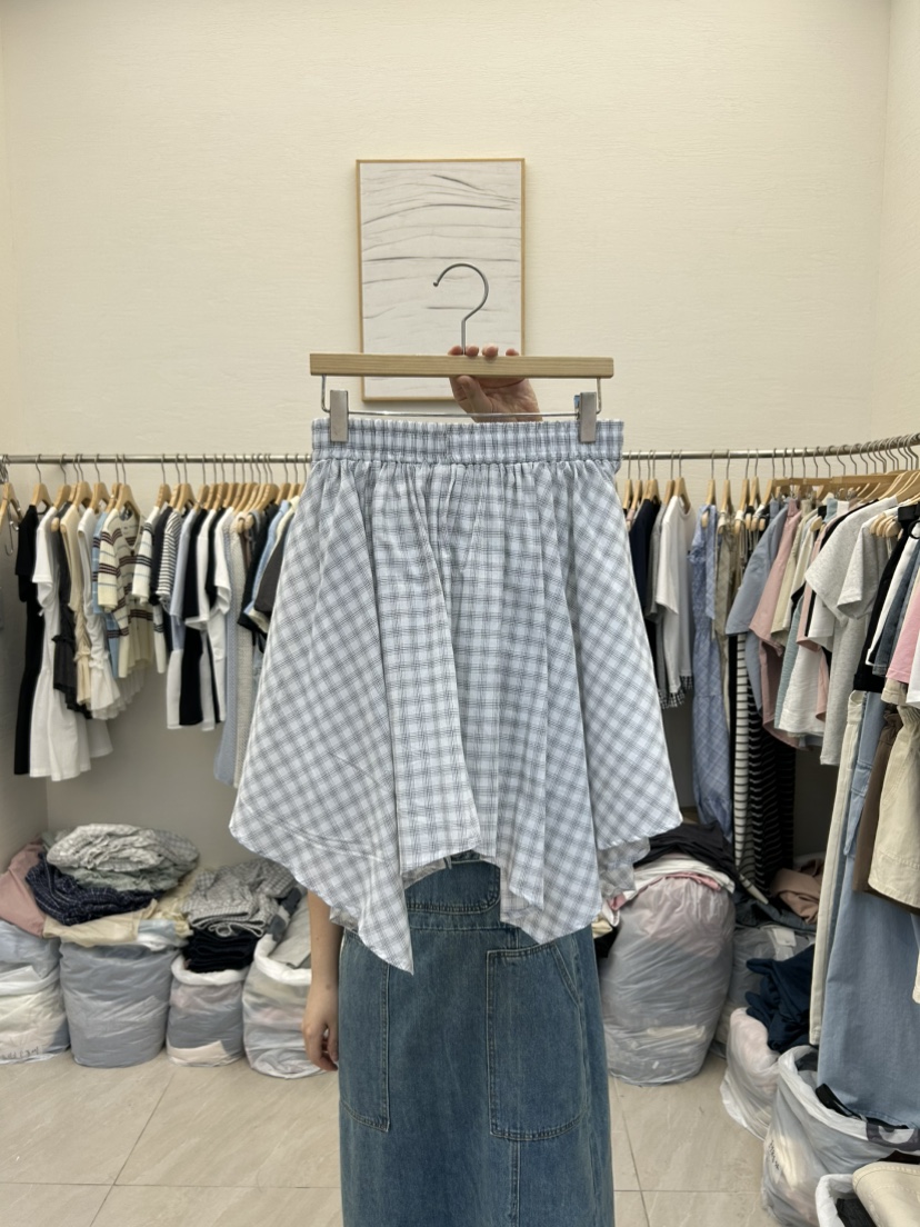 MILK TEA直郵韓國代購㊣女裝新款時尚熱賣休閑推薦25春夏短裙MILK TEA短裙