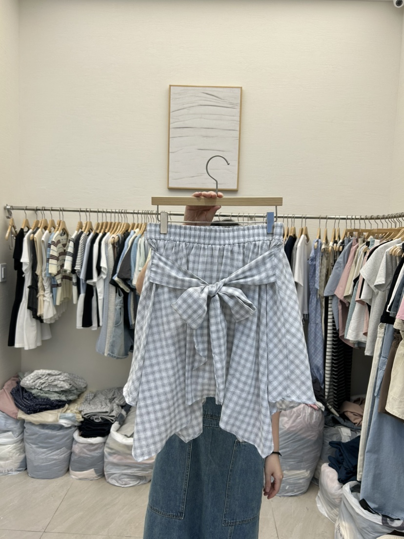 MILK TEA直郵韓國代購㊣女裝新款時尚熱賣休閑推薦25春夏短裙MILK TEA短裙圖色1