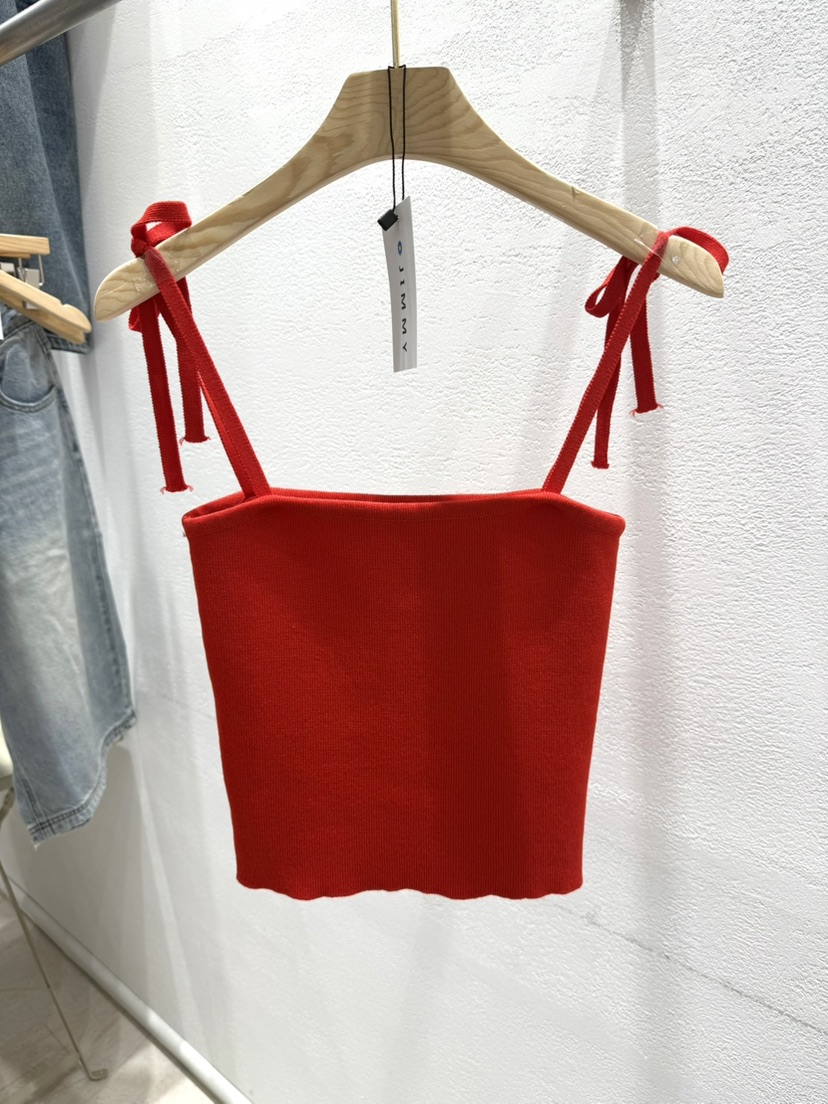 JIMMY韓國直郵㊣女裝新品熱賣25春夏推薦時尚人氣休閑吊帶背心JIMMY/REMAKE吊帶/背心圖色1