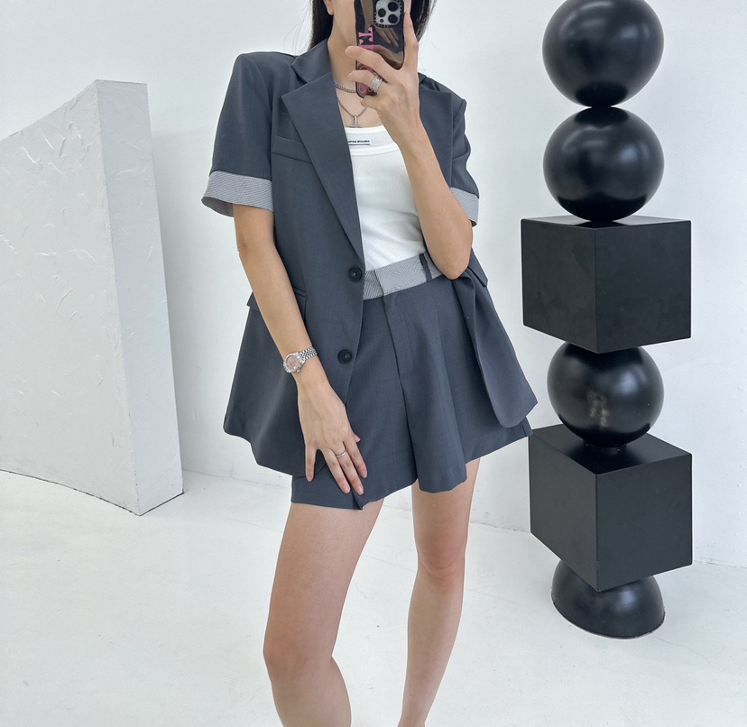 MABEL-Q直郵韓國代購㊣女裝新品休閑時尚人氣推薦熱賣短褲SOUIT by mabel-Q短褲