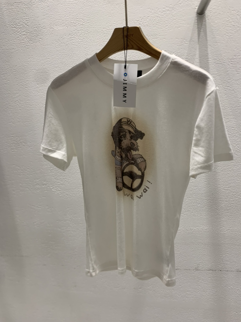 JIMMY韓國㊣直郵東大門代購女裝新品休閑人氣熱賣25春夏T恤JIMMY/REMAKET恤