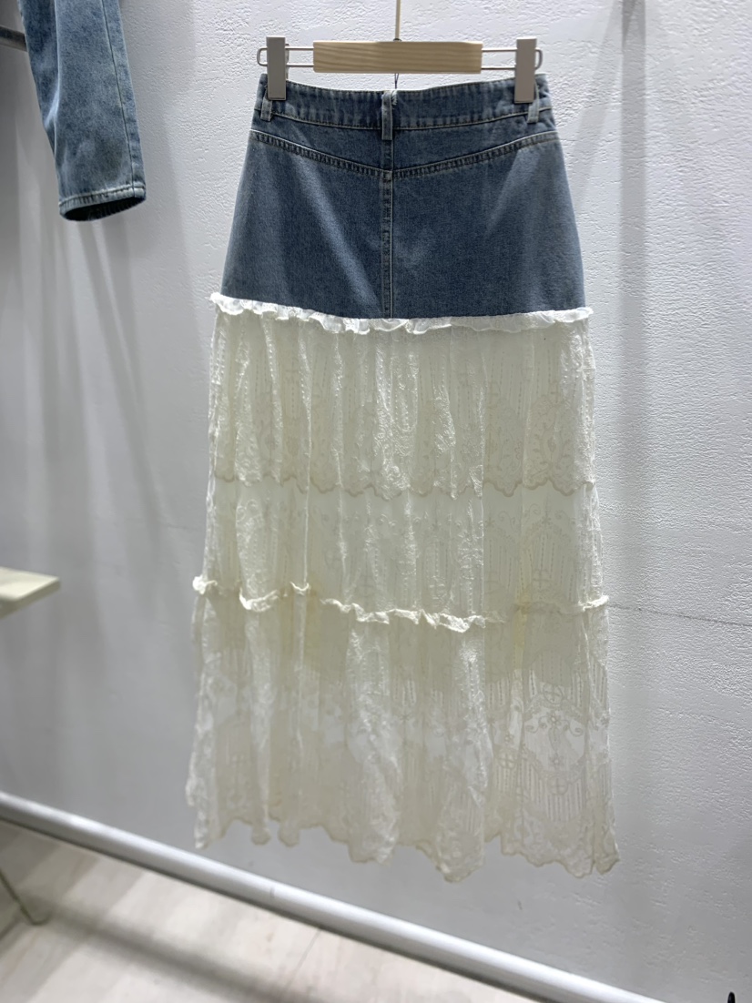 JIMMY直郵韓國代購㊣女裝新款熱賣人氣25春夏時尚推薦長裙蕾絲JIMMY/REMAKE長裙