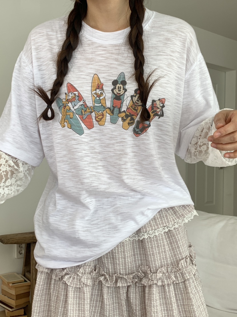 PARSLEY直郵韓國代購㊣女裝新品熱賣休閑推薦人氣25春夏長袖T恤Daze長袖T恤