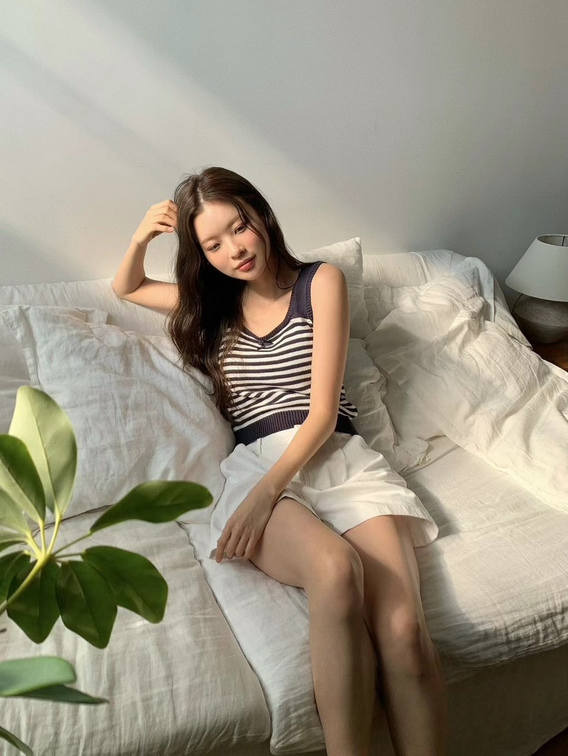 ANOU韓國直郵㊣東大門實拍女裝新品熱賣休閑時尚人氣吊帶背心ANOU吊帶/背心