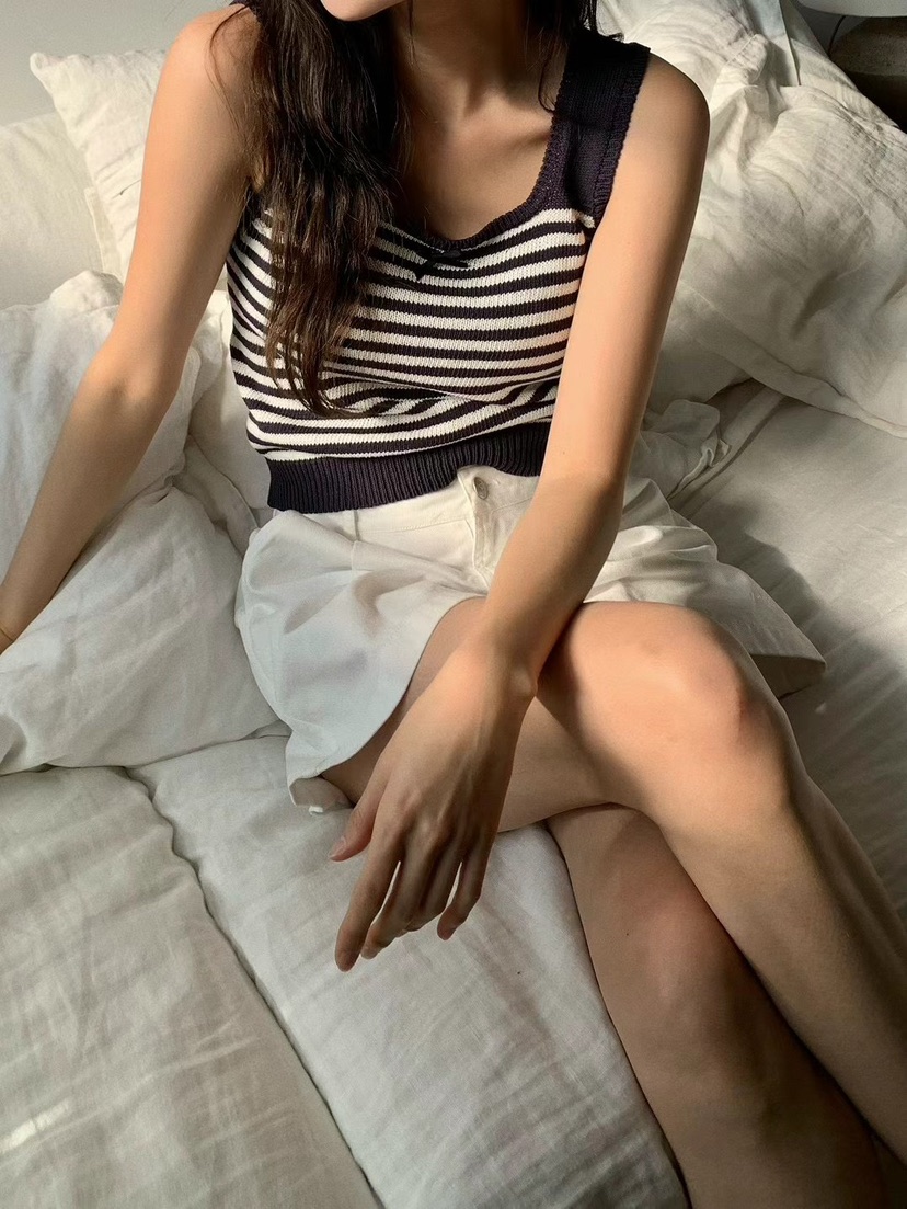 ANOU韓國直郵㊣東大門實拍女裝新品熱賣休閑時尚人氣吊帶背心ANOU吊帶/背心