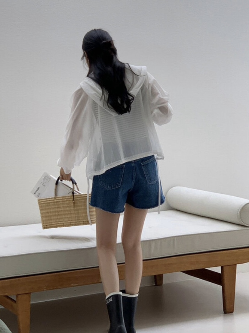 WOOD韓國直郵㊣女裝新款推薦人氣熱賣時尚襯衫蕾絲衫連帽衫WOOD襯衫/蕾絲衫