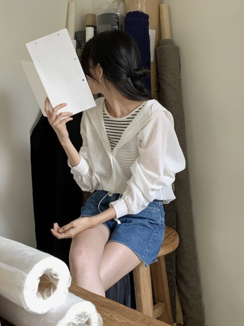 WOOD韓國直郵㊣女裝新款推薦人氣熱賣時尚襯衫蕾絲衫連帽衫WOOD襯衫/蕾絲衫