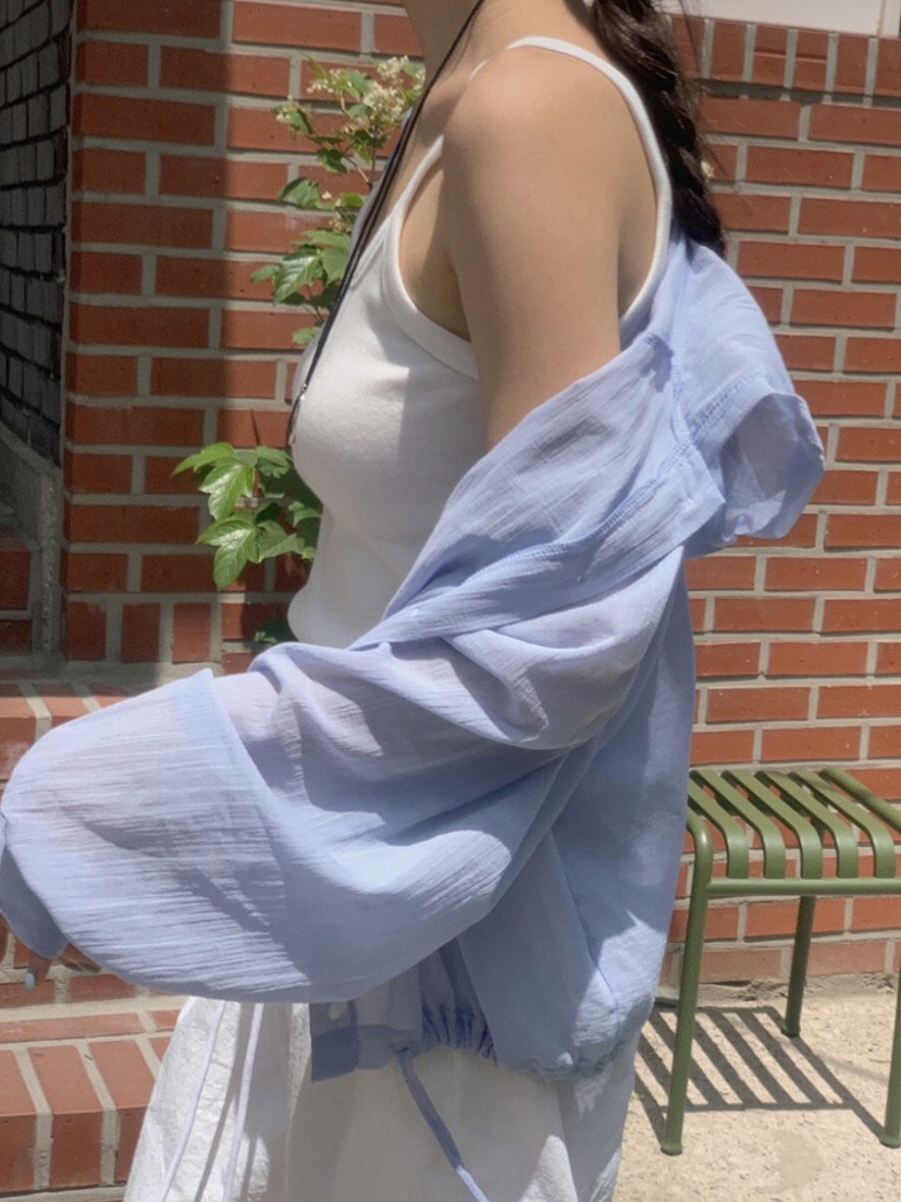 WOOD韓國直郵㊣女裝新款推薦人氣熱賣時尚襯衫蕾絲衫連帽衫WOOD襯衫/蕾絲衫