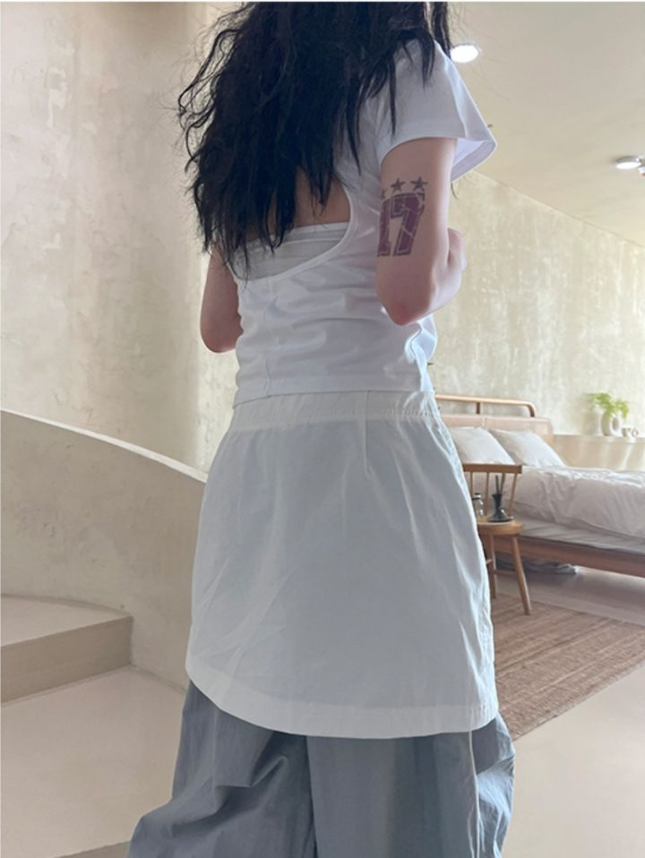 LIVE FOREVER韓國㊣直郵東大門代購女裝新款熱賣時尚25春夏T恤LIVE FOR_EVERT恤