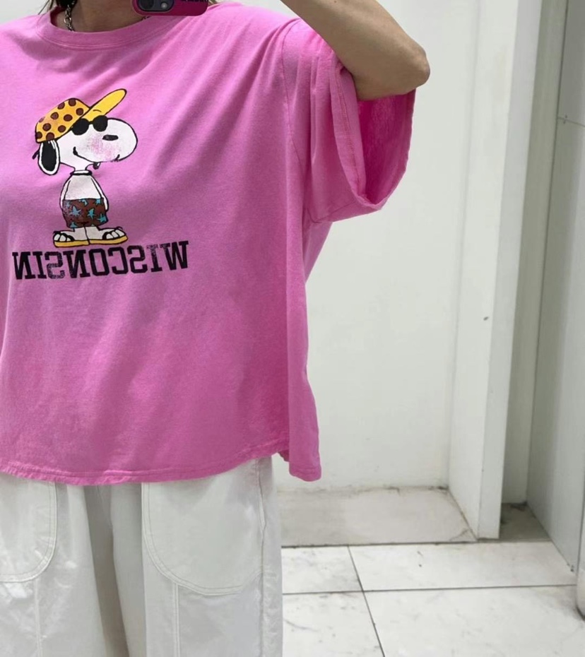 ZACCU韓國直郵㊣女裝新品時尚休閑人氣熱賣25春夏T恤史努比ZACCUT恤