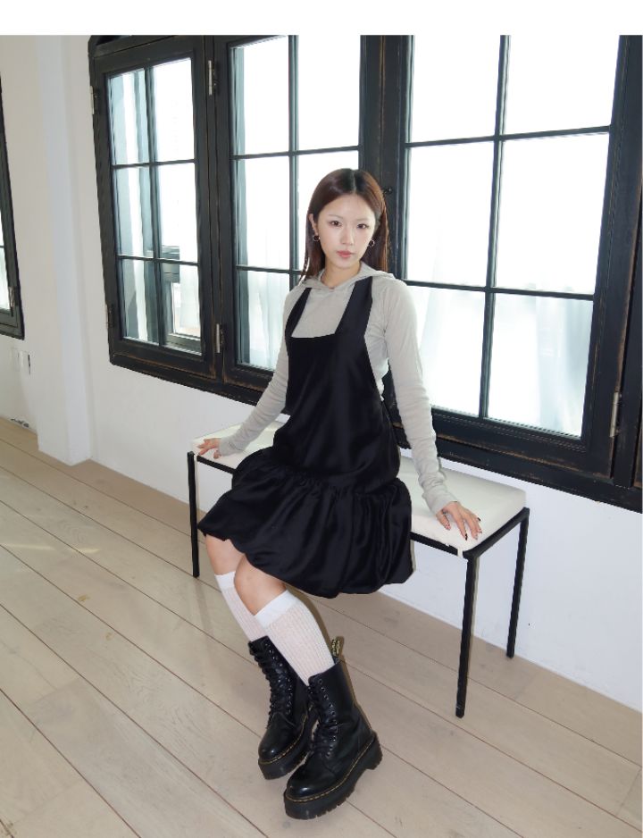 LIVE FOREVER韓國㊣直郵東大門代購女裝新品時尚連衣裙不含內搭LIVE FOR_EVER連衣裙