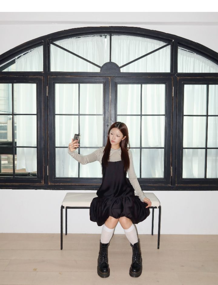 LIVE FOREVER韓國㊣直郵東大門代購女裝新品時尚連衣裙不含內搭LIVE FOR_EVER連衣裙