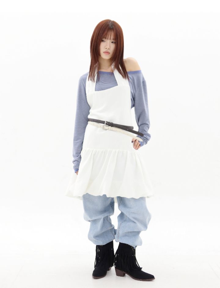 LIVE FOREVER韓國㊣直郵東大門代購女裝新品時尚連衣裙不含內搭LIVE FOR_EVER連衣裙圖色2