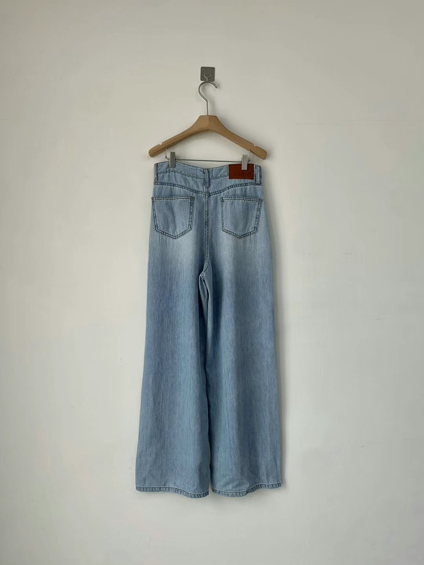 ANOU直郵韓國代購㊣女裝新品25春夏人氣熱賣時尚休閑牛仔褲ANOU牛仔褲