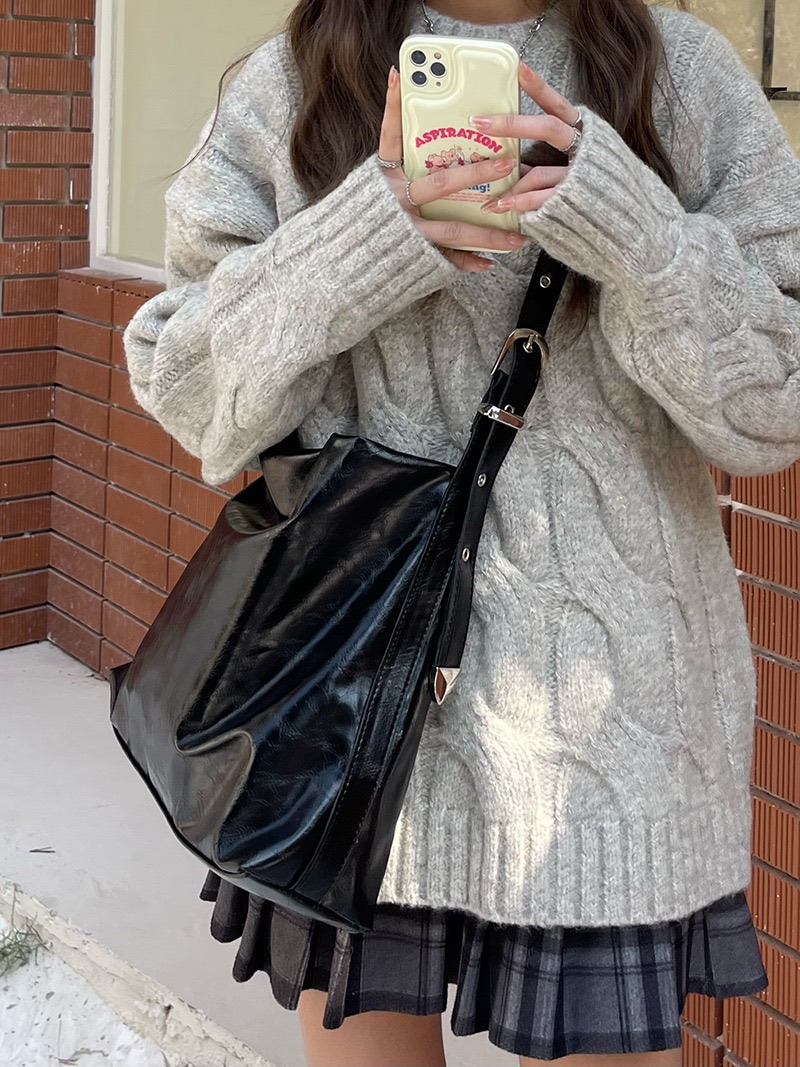 POSH BLUE韓國直郵㊣東大門實拍女裝新款熱賣單肩斜跨包腰帶POSH BLUE單肩/斜跨包