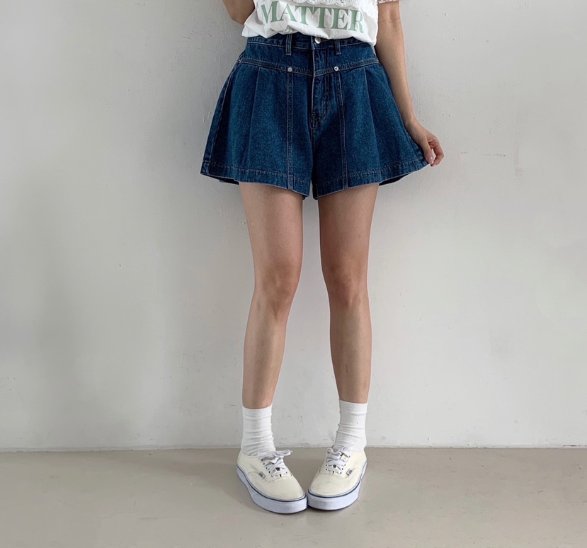 LOVABLE直郵韓國代購㊣女裝新品人氣推薦休閑時尚熱賣短褲褶皺LOVABLE短褲
