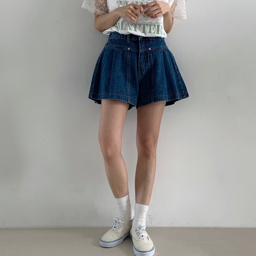 LOVABLE直郵韓國代購㊣女裝新品人氣推薦休閑時尚熱賣短褲褶皺LOVABLE短褲