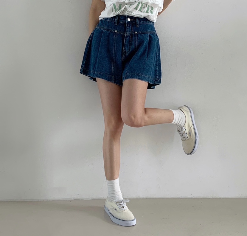 LOVABLE直郵韓國代購㊣女裝新品人氣推薦休閑時尚熱賣短褲褶皺LOVABLE短褲