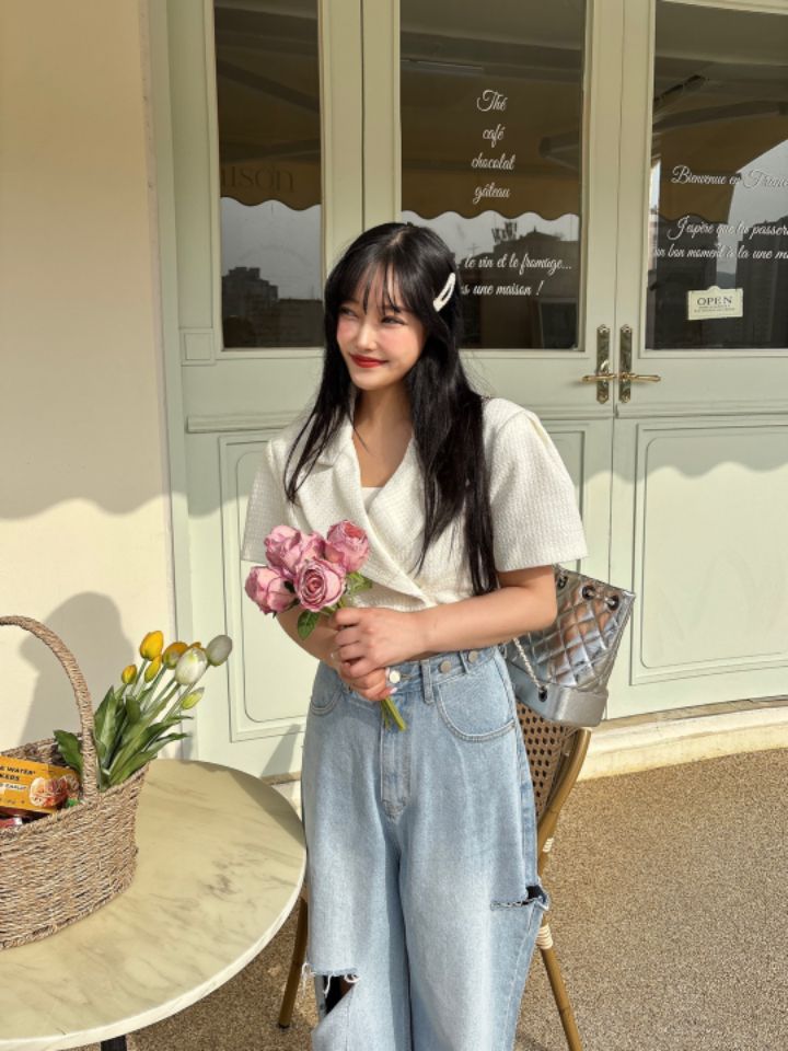 mars韓國㊣直郵東大門代購女裝新款人氣25春夏熱賣夾克粗花呢mars夾克