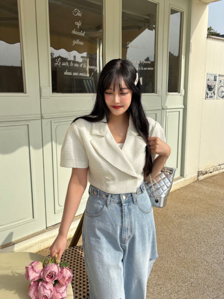 mars韓國㊣直郵東大門代購女裝新款人氣25春夏熱賣夾克粗花呢mars夾克