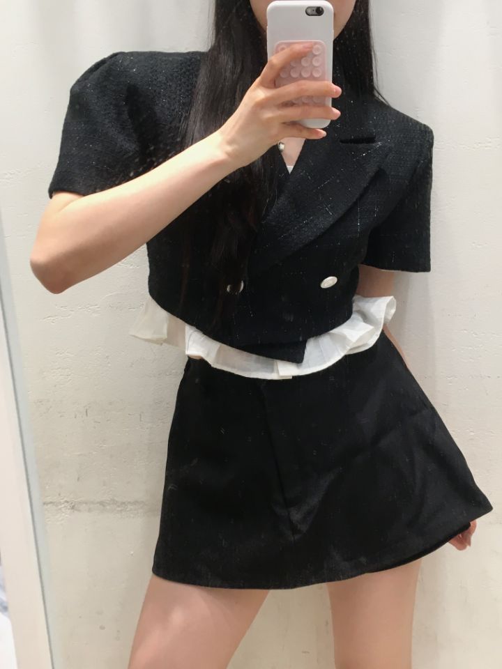 mars韓國㊣直郵東大門代購女裝新款人氣25春夏熱賣夾克粗花呢mars夾克