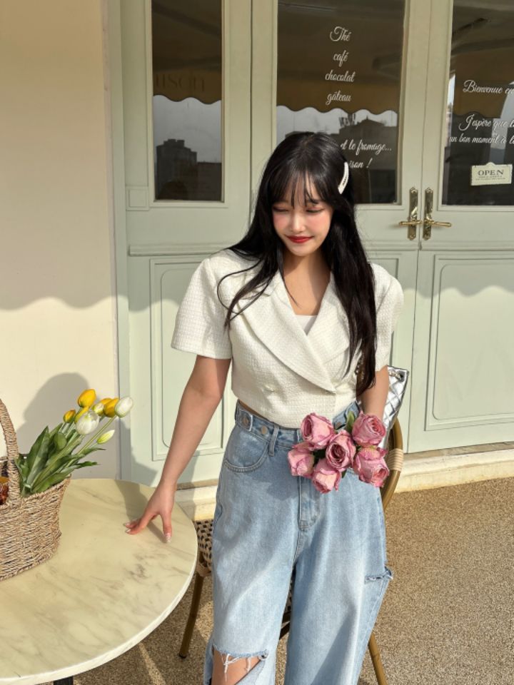 mars韓國㊣直郵東大門代購女裝新款人氣25春夏熱賣夾克粗花呢mars夾克