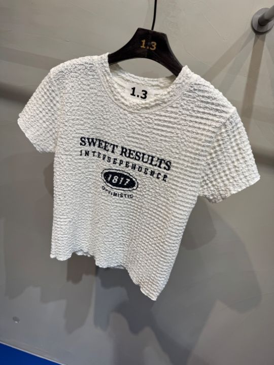 1.3韓國㊣直郵東大門代購女裝新款休閑熱賣25春夏時尚人氣T恤1.3T恤