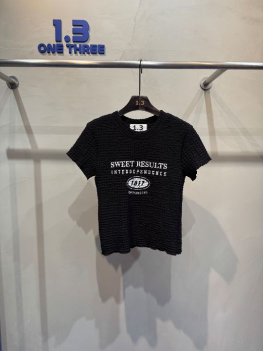 1.3韓國㊣直郵東大門代購女裝新款休閑熱賣25春夏時尚人氣T恤1.3T恤圖色2