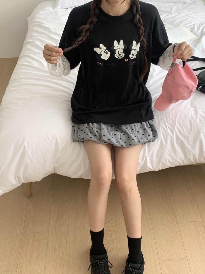PARSLEY直郵韓國代購㊣女裝新品人氣推薦時尚休閑長袖T恤蕾絲Daze長袖T恤