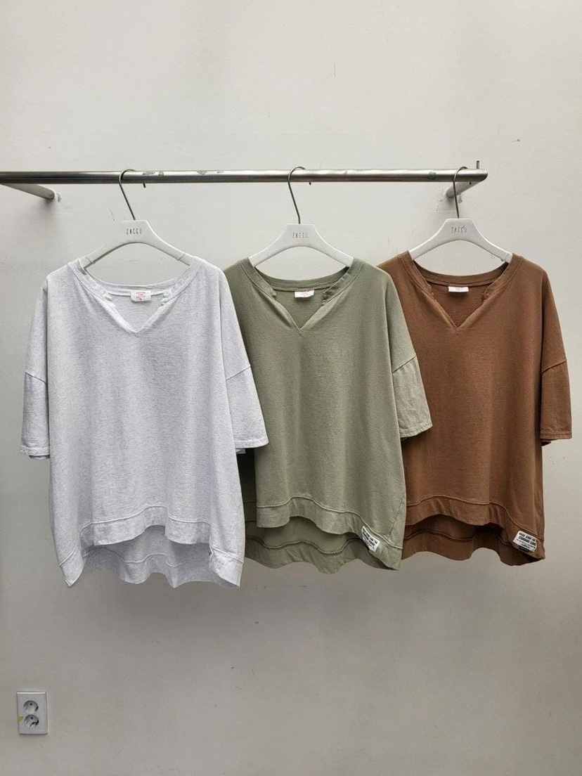 ZACCU直郵韓國代購㊣女裝新品25春夏休閑時尚人氣推薦熱賣T恤ZACCUT恤