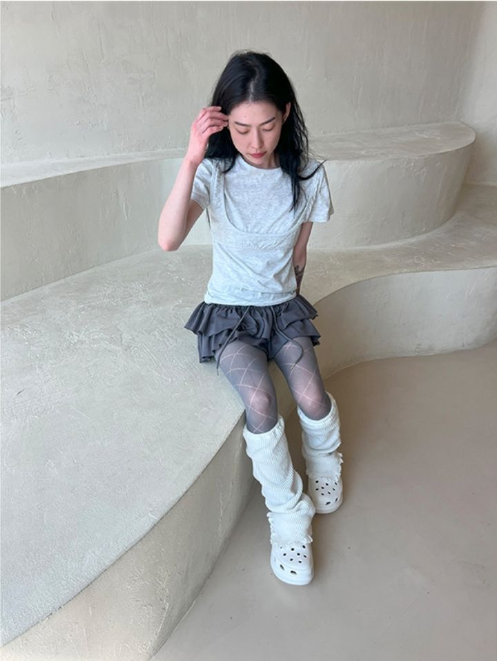 LIVE FOREVER韓國直郵㊣東大門實拍女裝新款推薦25春夏T恤LIVE FOR_EVERT恤