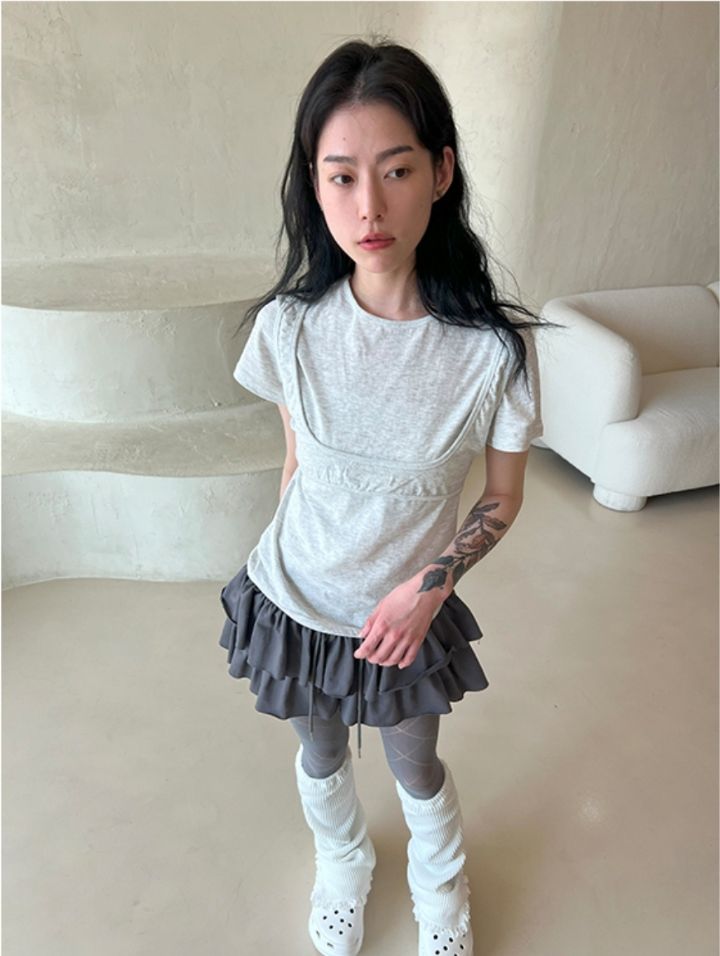 LIVE FOREVER韓國直郵㊣東大門實拍女裝新款推薦25春夏T恤LIVE FOR_EVERT恤