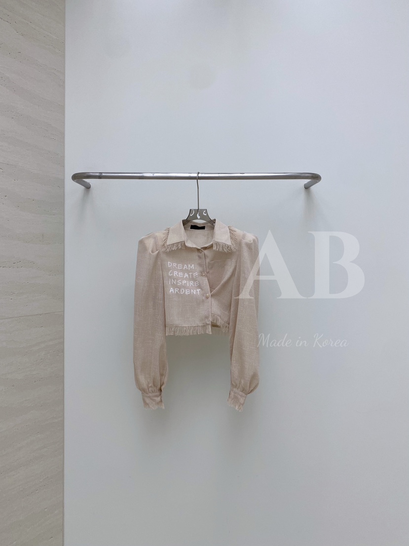 AB韓國㊣直郵東大門代購女裝新品25春夏休閑時尚襯衫蕾絲衫AB襯衫/蕾絲衫圖色3