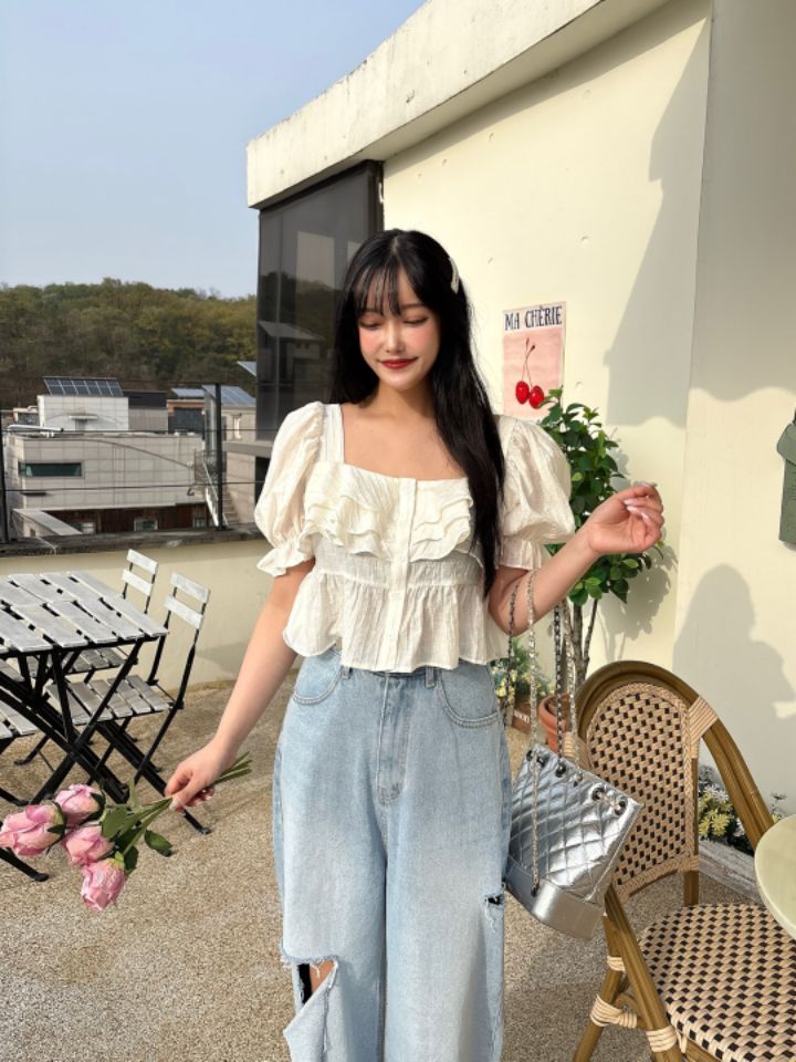 mars韓國㊣直郵東大門代購女裝新品推薦人氣休閑襯衫蕾絲衫mars襯衫/蕾絲衫