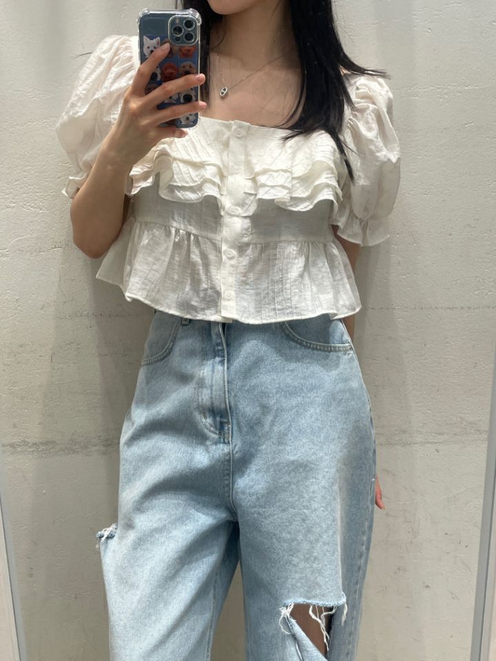 mars韓國㊣直郵東大門代購女裝新品推薦人氣休閑襯衫蕾絲衫mars襯衫/蕾絲衫