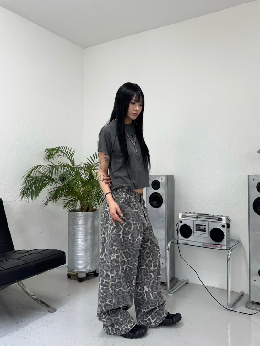 SEEOT韓國直郵㊣女裝新款熱賣推薦人氣時尚25春夏休閑休閑褲GGD休閑褲