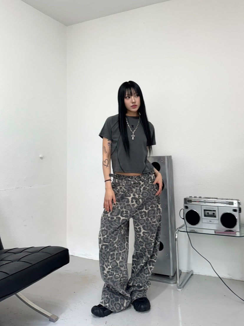 SEEOT韓國直郵㊣女裝新款熱賣推薦人氣時尚25春夏休閑休閑褲GGD休閑褲