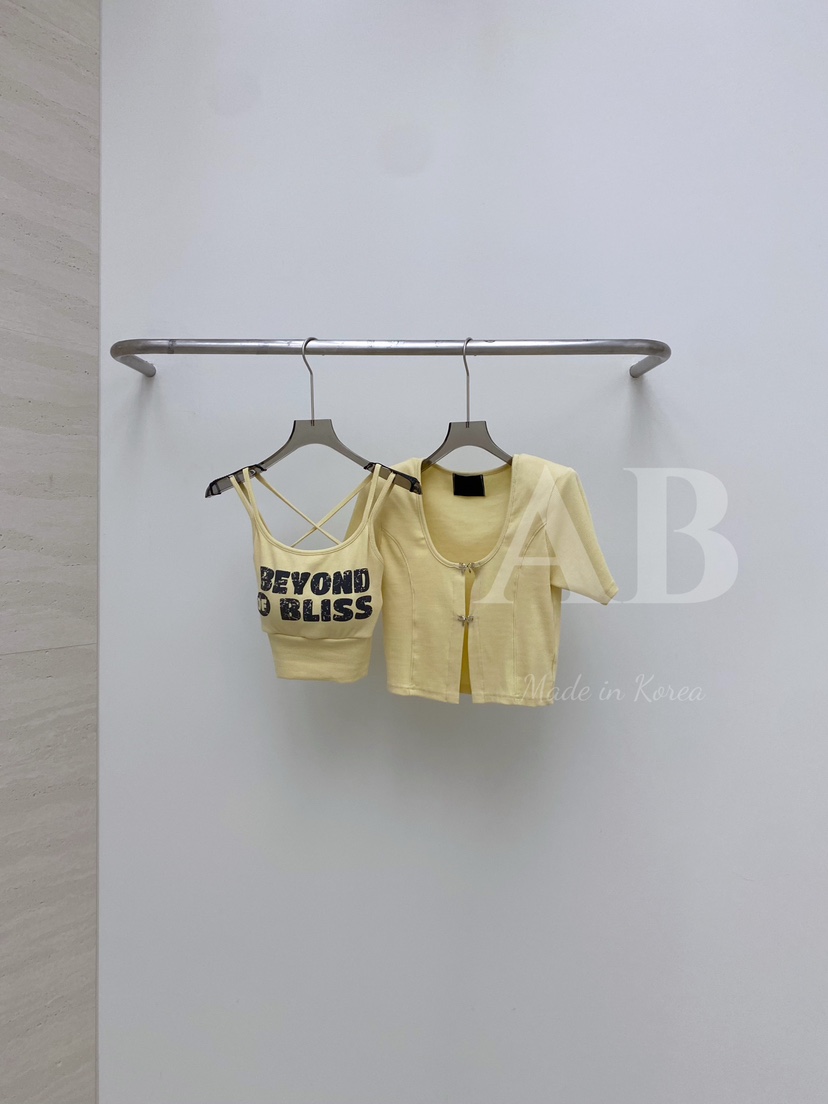 AB直郵韓國代購㊣女裝新品推薦熱賣人氣25春夏時尚吊帶背心AB吊帶/背心
