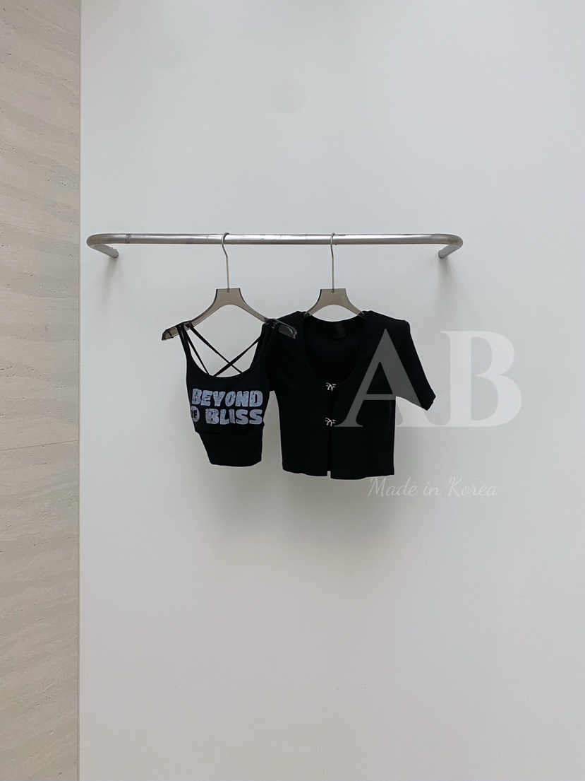 AB直郵韓國代購㊣女裝新品推薦熱賣人氣25春夏時尚吊帶背心AB吊帶/背心