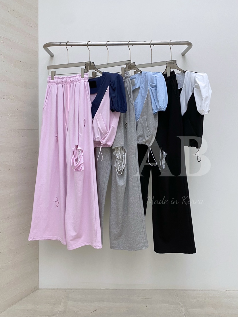 AB韓國直郵㊣東大門實拍女裝新品休閑熱賣人氣25春夏休閑褲AB休閑褲