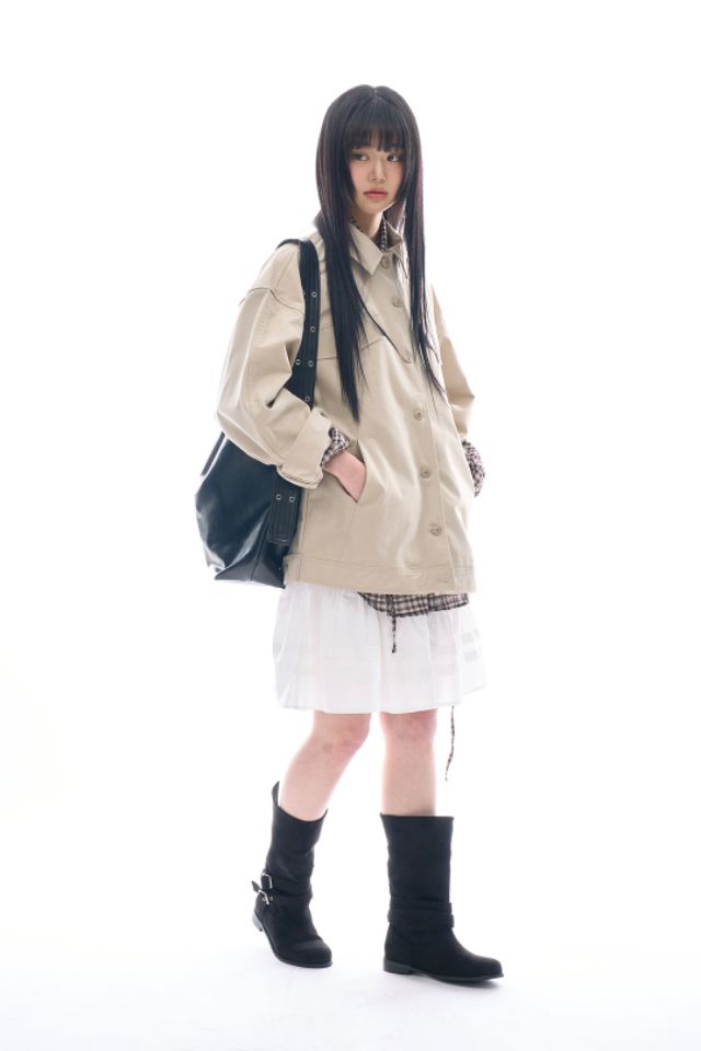 LIVE FOREVER韓國直郵㊣女裝新款25春夏推薦熱賣時尚人氣夾克LIVE FOR_EVER夾克