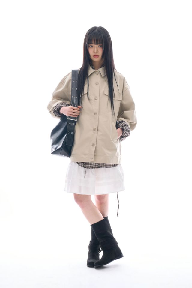 LIVE FOREVER韓國直郵㊣女裝新款25春夏推薦熱賣時尚人氣夾克LIVE FOR_EVER夾克