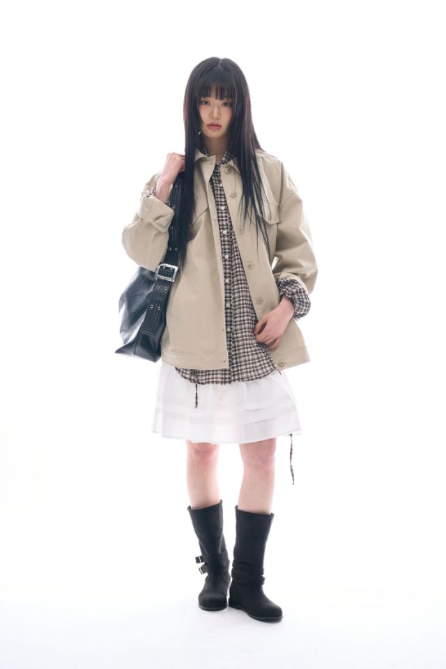 LIVE FOREVER韓國直郵㊣女裝新款25春夏推薦熱賣時尚人氣夾克LIVE FOR_EVER夾克