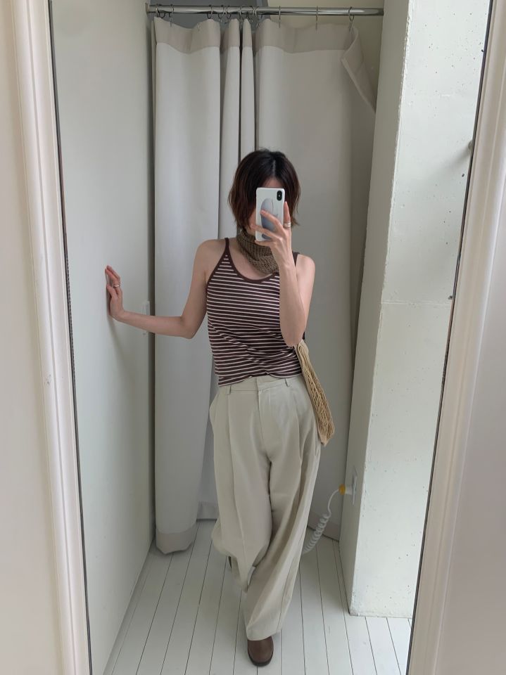 MARE韓國㊣直郵東大門代購女裝新款休閑25春夏吊帶背心條紋MARE吊帶/背心