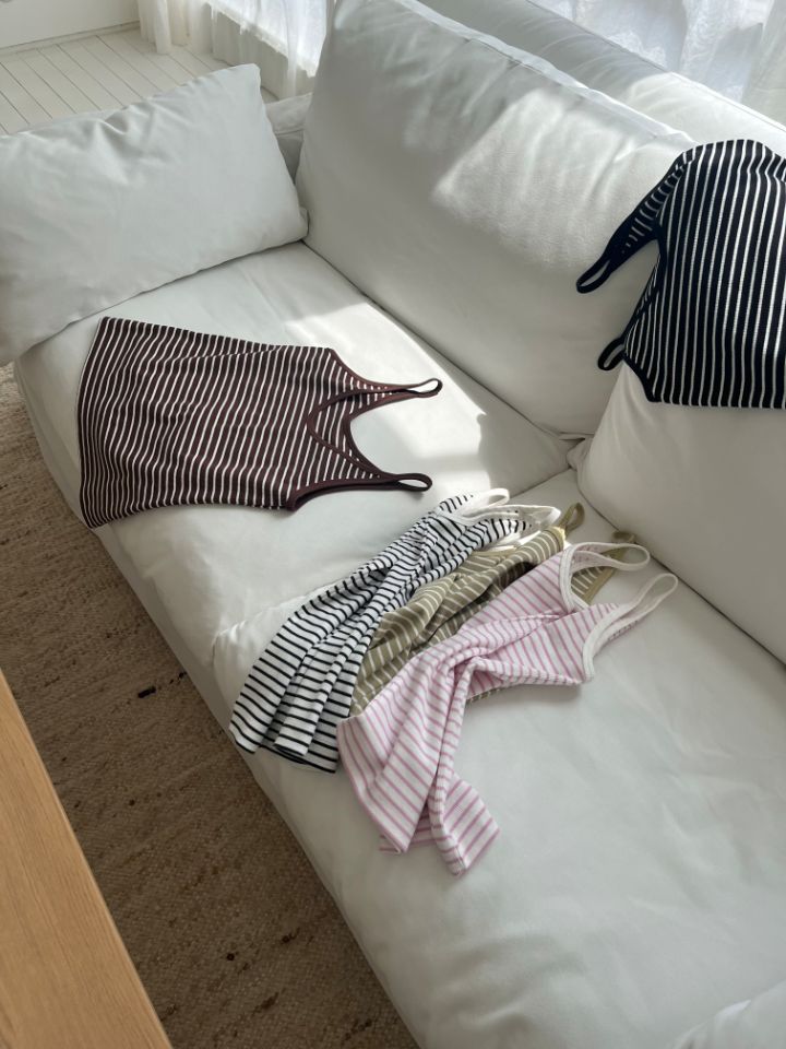 MARE韓國㊣直郵東大門代購女裝新款休閑25春夏吊帶背心條紋MARE吊帶/背心