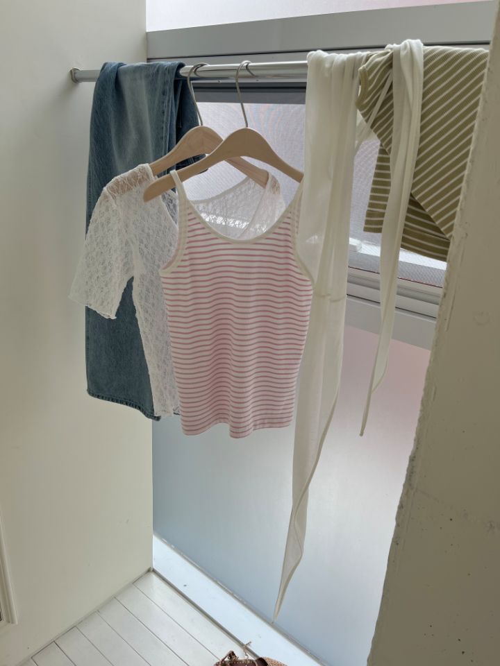 MARE韓國㊣直郵東大門代購女裝新款休閑25春夏吊帶背心條紋MARE吊帶/背心